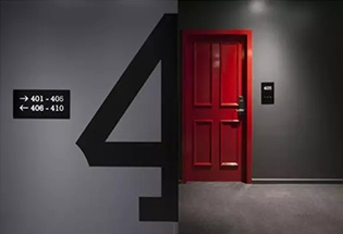 這樣的酒店門牌好設(shè)計(jì)，你會一眼就記住嗎？